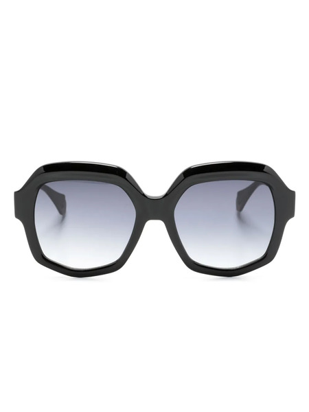  Gigi Studios Geometric-frame Gradient Sunglasses - Black 