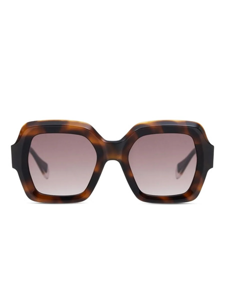  Gigi Studios Geometric-frame Sunglasses - Brown 
