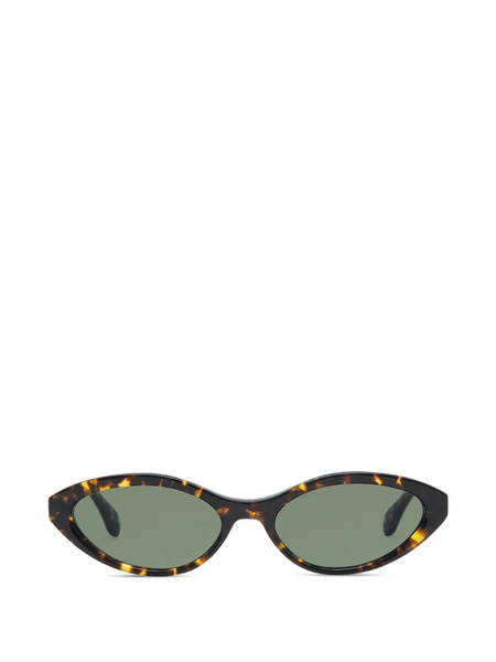  Gigi Studios Nadiena Oval-frame Sunglasses - Brown 