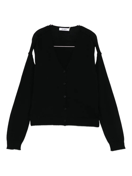  Gimaguas Button-front Split-sleeve Cardigan - Black 