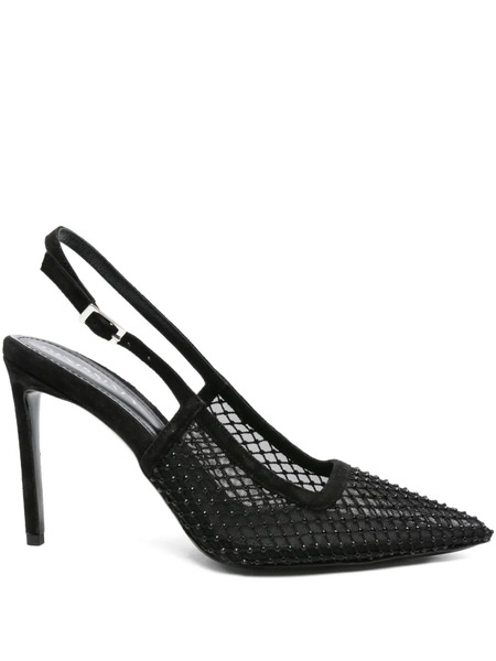  Ginissima 95mm Crystal-embellished Pumps - Black 