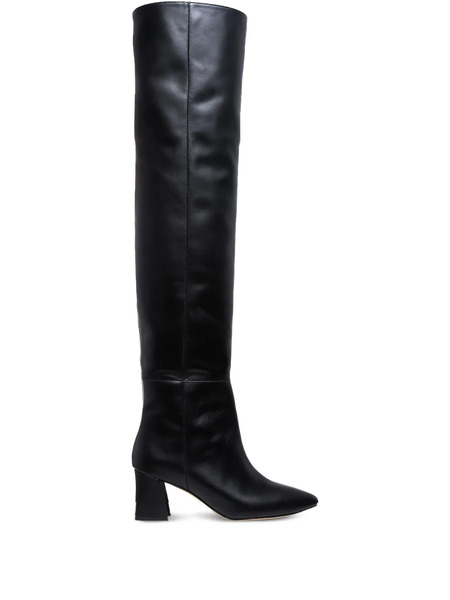  Ginissima 65mm Leather Boots - Black 