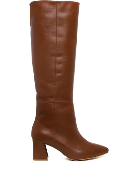  Ginissima 65mm Milla Pointed-toe Boots - Brown 