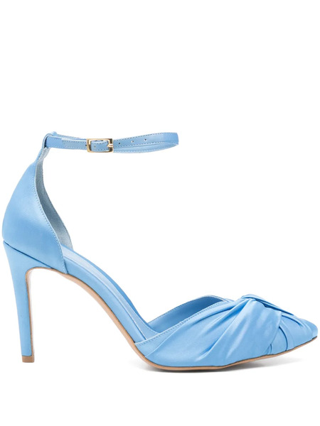  Ginissima 95mm Satined Pumps - Blue 