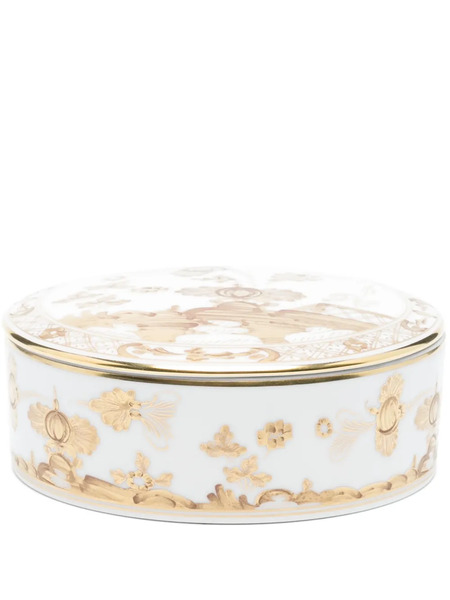  Ginori 1735 Aurum Trinket Box - White 
