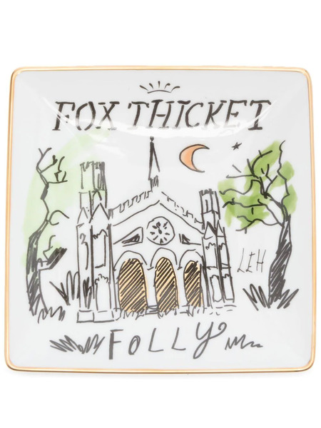  Ginori 1735 Fox Thicket Folly Tray - White 