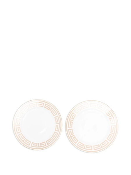  Ginori 1735 Labirinto Border Plates (28cm) - White 