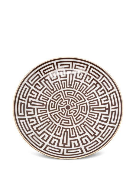  Ginori 1735 Labirinto Round Plate - Brown 