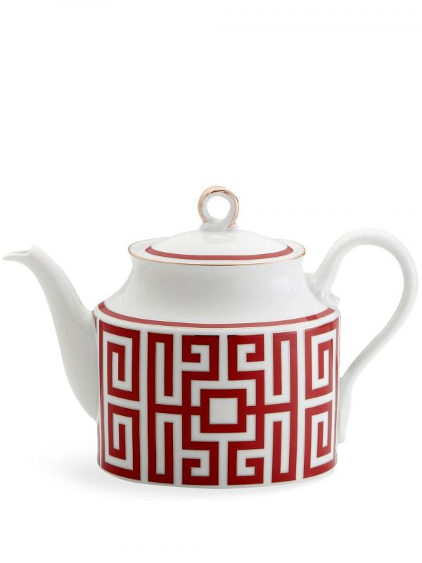  Ginori 1735 Labirinto Teapot - Red 
