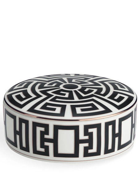  Ginori 1735 Labirinto Trinket Box (13cm) - Black 