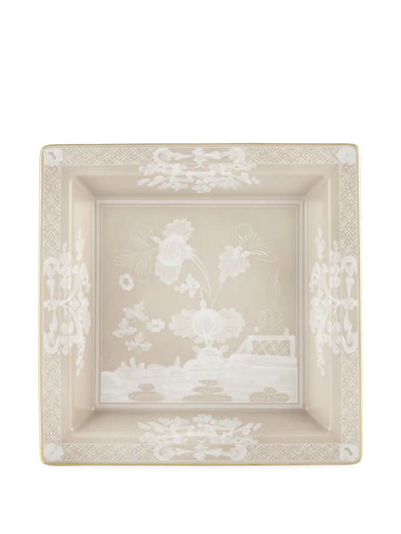  Ginori 1735 Oriente Italiano Square Plate (24.5cm) - Neutrals 