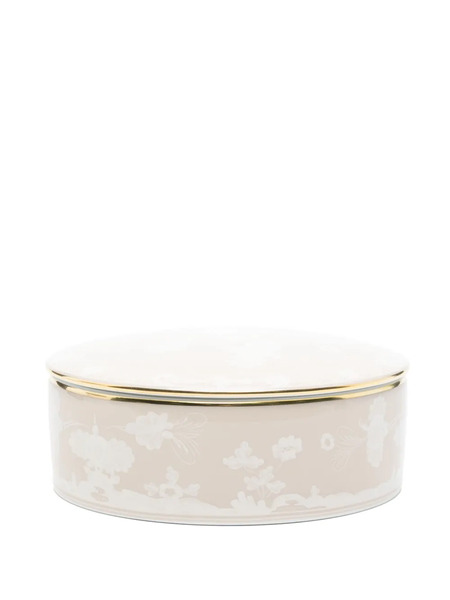  Ginori 1735 Porcelain Trinket Box (13cm) - Neutrals 