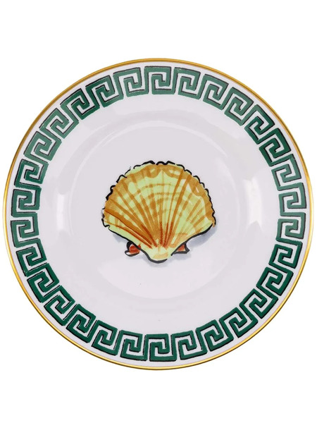  Ginori 1735 Shell-print Porcelain Bread Plate (16cm) - White 