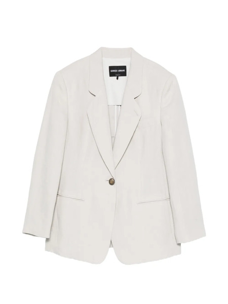  Giorgio Armani Button Single-breasted Blazer - Neutrals 