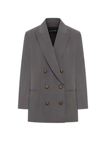  Giorgio Armani Double-breasted Blazer - Grey 