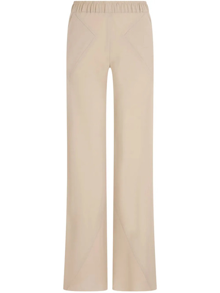  Giorgio Armani Flared Silk Track Pants - Neutrals 