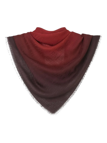  Giorgio Armani Fringed Scarf - Red 