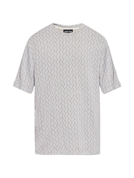  Giorgio Armani Geometric-patterned T-shirt - Neutrals 