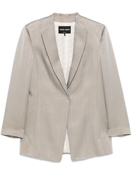  Giorgio Armani Jacquard Blazer - Grey 