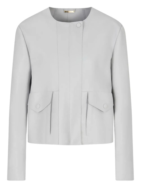  Giorgio Armani Leather Pocket Jacket - Grey 
