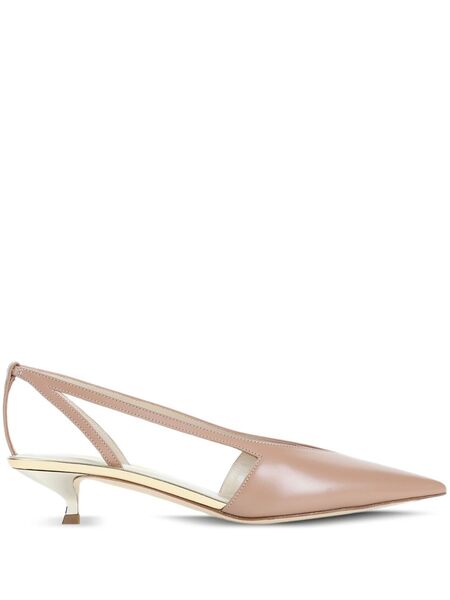  Giorgio Armani 30mm Leather Pumps - Neutrals 