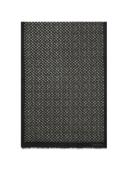  Giorgio Armani Patterned Scarf - Black 