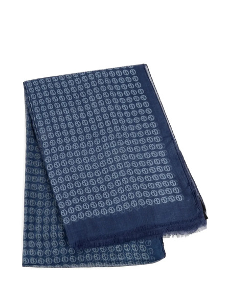  Giorgio Armani Patterned Scarf - Blue 