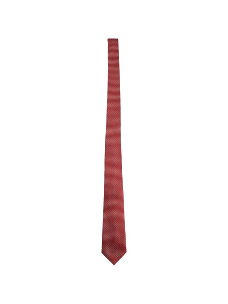  Giorgio Armani Patterned Tie - Red 