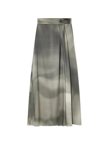  Giorgio Armani Pleated Maxi Skirt - Grey 
