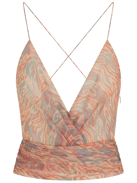  Giorgio Armani Printed Top - Neutrals 