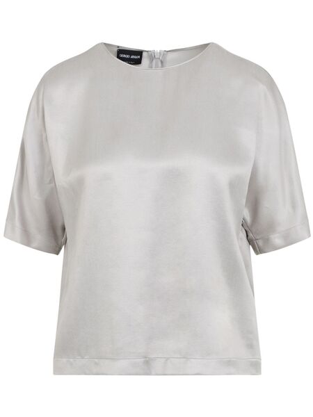  Giorgio Armani Satin Blouse - Grey 