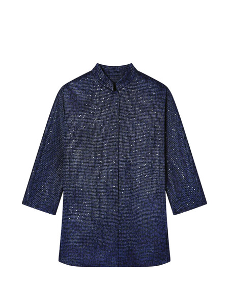  Giorgio Armani Sequin Coat - Blue 