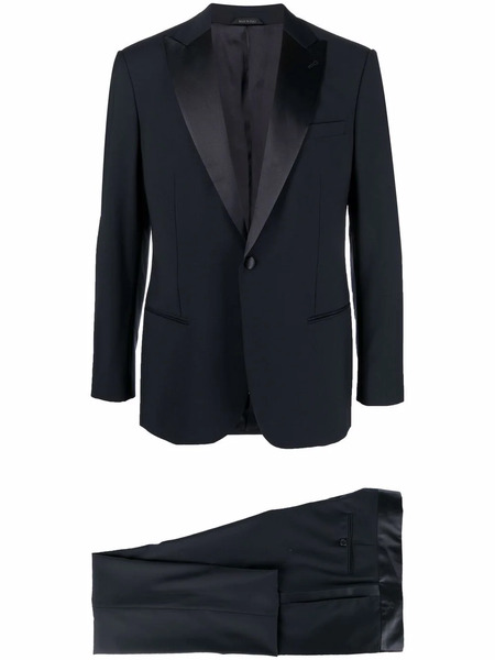  Giorgio Armani Single-breasted Tailored Dinner Suit - Blue 