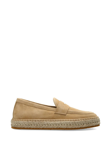  Giorgio Armani Suede Espadrilles - Neutrals 