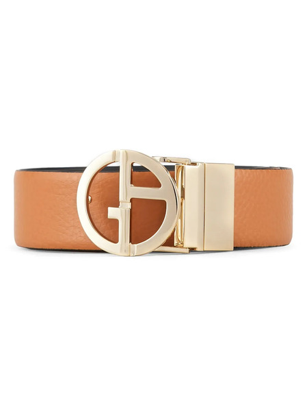  Giorgio Armani Two-tone Reversible Belt - Brown 