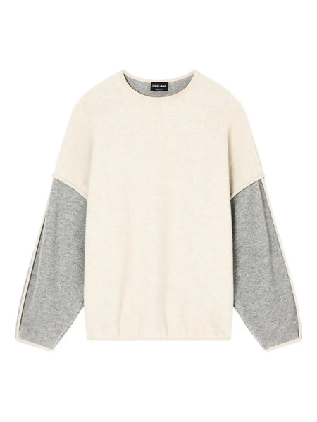  Giorgio Armani Virgin Wool Blend Sweater - Neutrals 