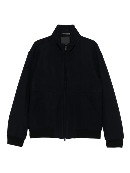  Giorgio Armani Zip-front Patch-pocket Jacket - Blue 