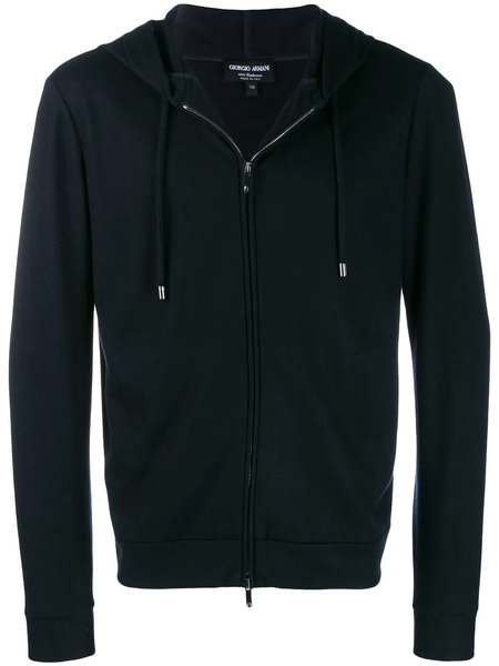  Giorgio Armani Zip-up Lightweight Jacket - Blue 