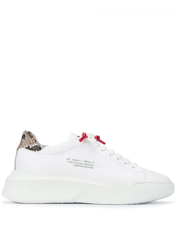  Giuliano Galiano Python Nemesis Sneakers - White 