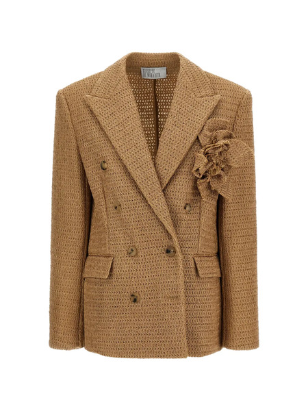  Giuseppe Di Morabito Braided-flowe Blazer - Brown 