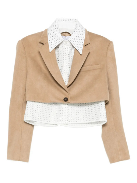  Giuseppe Di Morabito Buttoned Cropped Jacket - Neutrals 