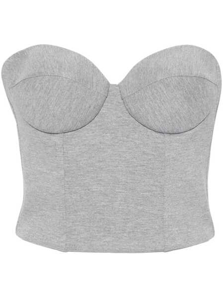  Giuseppe Di Morabito Cropped Corset - Grey 
