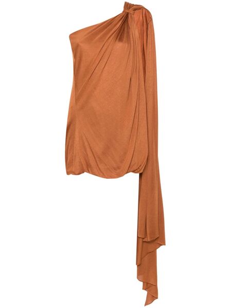  Giuseppe Di Morabito Draped-panel Mini Dress - Brown 