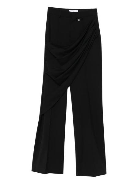  Giuseppe Di Morabito Draped Straight-leg Trousers - Black 