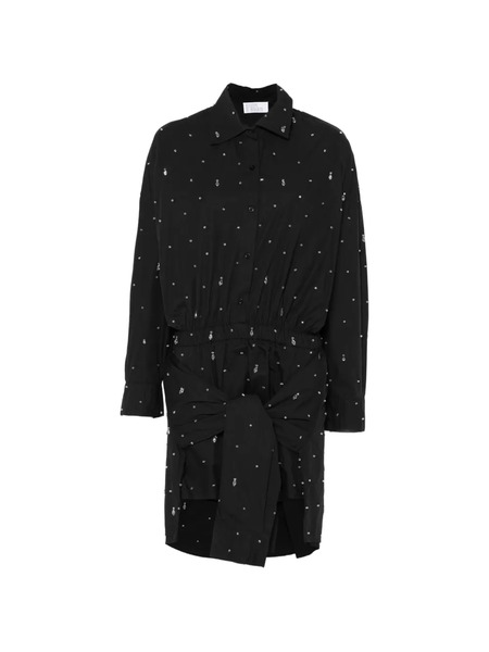  Giuseppe Di Morabito Embellished Tie-front Dress - Black 