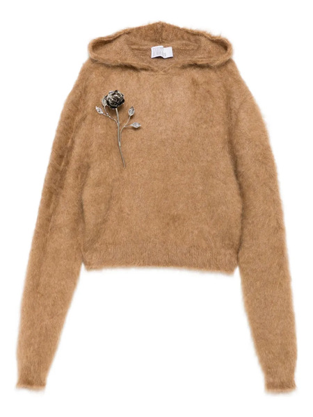  Giuseppe Di Morabito Floral-appliqué Sweater - Neutrals 