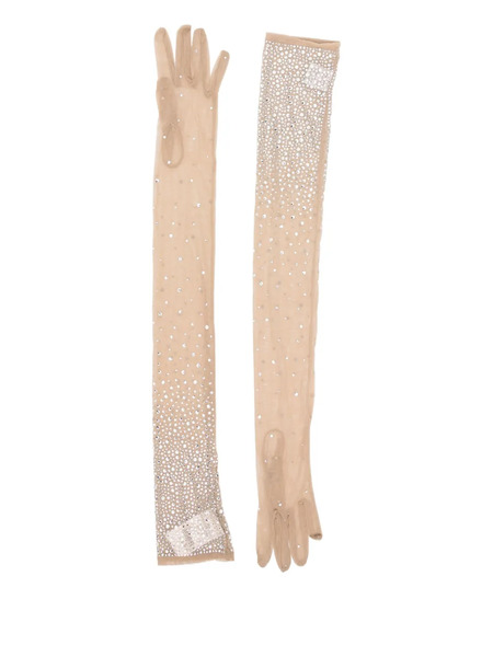  Giuseppe Di Morabito Long Tulle Gloves - Neutrals 