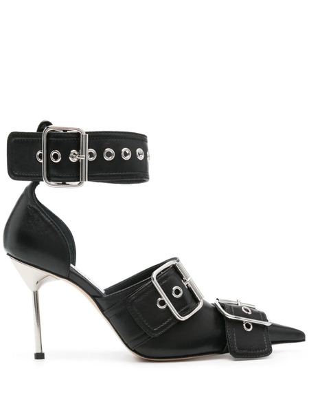  Giuseppe Di Morabito 100mm Decorative-buckle Pumps - Black 