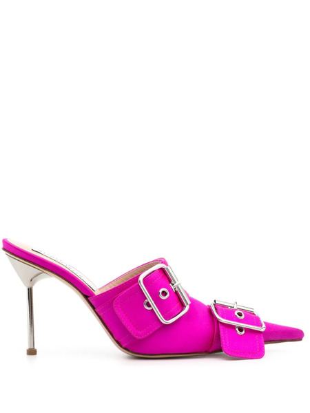  Giuseppe Di Morabito 95mm Satin Mules - Pink 