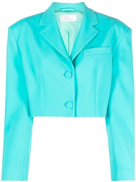  Giuseppe Di Morabito Notched-collar Cropped Blazer - Blue 